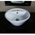 Bathroom White Ceramic Porcelain Vessel Vanity Sink 7431+FREE Pop Up Drain - B00MBVER0A